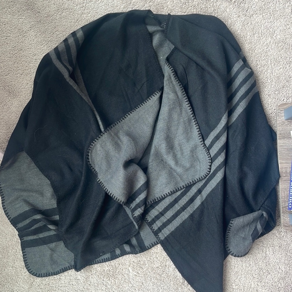 Knit poncho